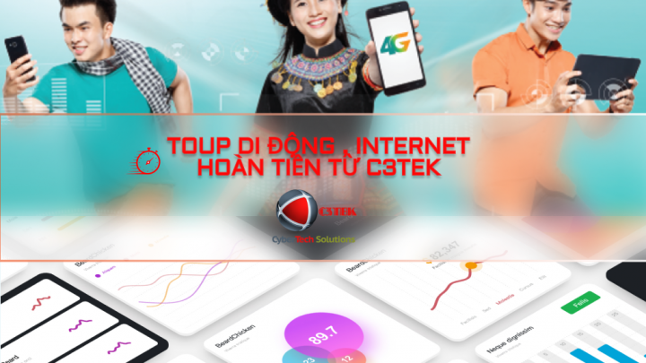 TopUp Di động, Internet &amp; Hoàn Tiền từ C3TEK