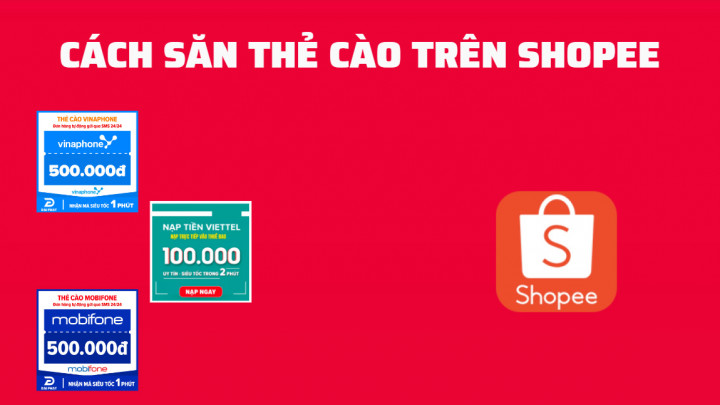 Cách săn thẻ cào trên Shopee ngay trong ứng dụng , và đổi thành tiền mạt tại xulythecao